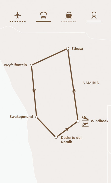 CONTRASTES DE NAMIBIA